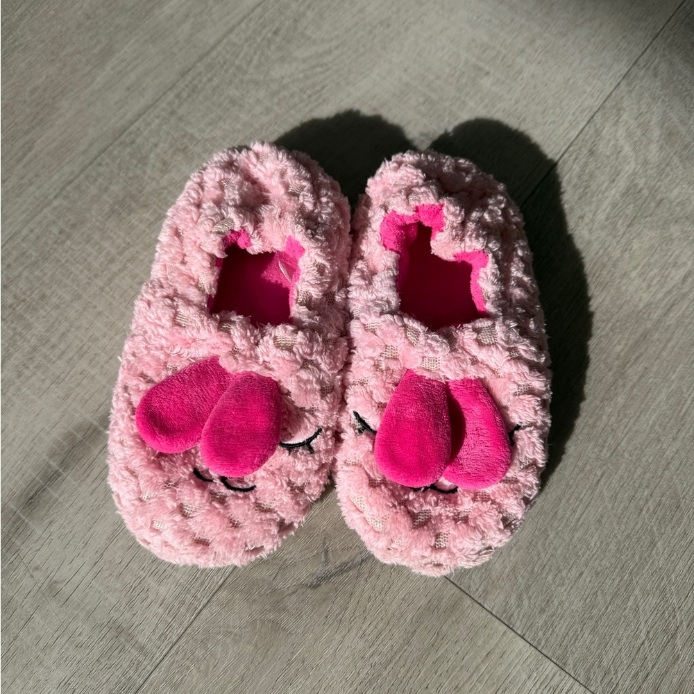 Baby Girls' House Slippers with Non-Slip Rubber